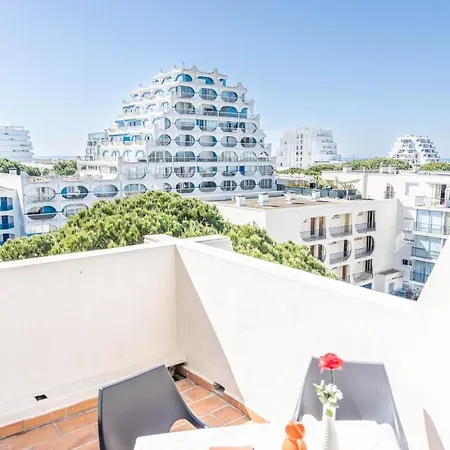 Le Seventie's 3 Terrasse-netflix-wifi-parking-mer-top Pros Servicesconciergerie Daire La Grande Motte